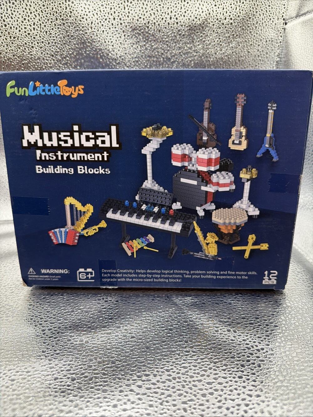 FUN LITTLE TOYS Musical Instrument Party Favor for Kids Mini Building Blocks